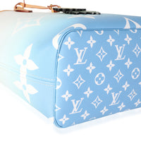 Louis Vuitton Blue & White Giant Monogram Canvas By The Pool Neverfull MM