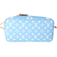 Louis Vuitton Blue & White Giant Monogram Canvas By The Pool Neverfull MM