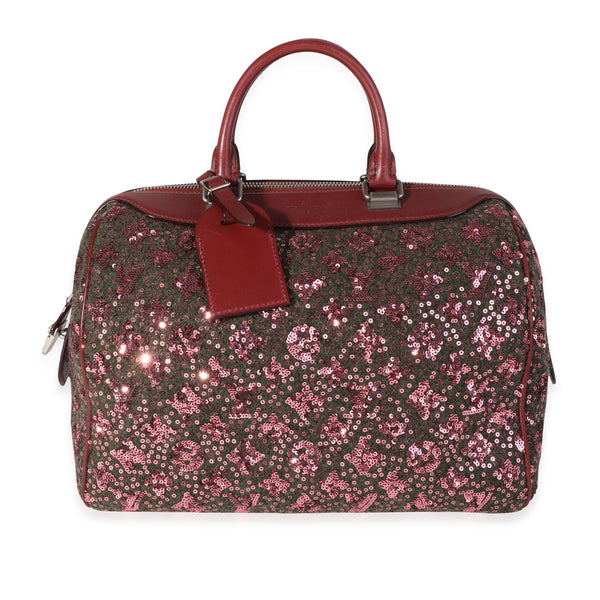 Louis Vuitton Limited Edition Burgundy Monogram Sequin Sunshine Express  Speedy, myGemma, DE