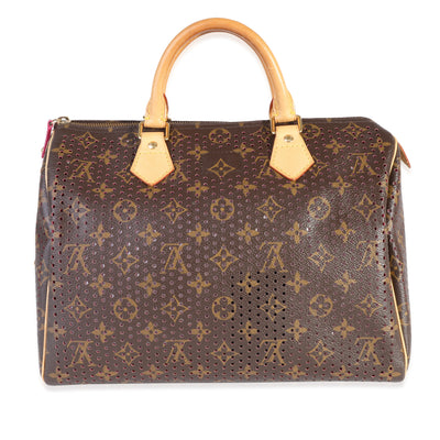 Louis Vuitton Monogram Canvas & Fuchsia Perforated Speedy 30