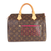 Louis Vuitton Monogram Canvas & Fuchsia Perforated Speedy 30