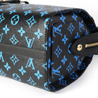 Louis Vuitton Black & Blue Monogram Canvas and Navy Leather Amazon Speedy PM