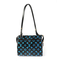 Louis Vuitton Black & Blue Monogram Canvas and Navy Leather Amazon Speedy PM