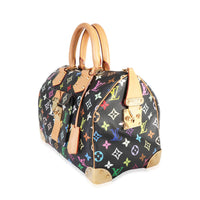 Louis Vuitton x Takashi Murakami Black Monogram Multicolore Speedy 30