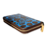 Louis Vuitton x Yayoi Kusama Blue Infinity Dots Monogram Canvas Zippy Wallet