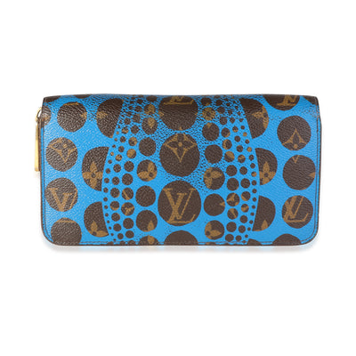 Louis Vuitton x Yayoi Kusama Blue Infinity Dots Monogram Canvas Zippy Wallet