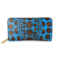 Louis Vuitton x Yayoi Kusama Blue Infinity Dots Monogram Canvas Zippy Wallet