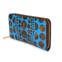 Louis Vuitton x Yayoi Kusama Blue Infinity Dots Monogram Canvas Zippy Wallet