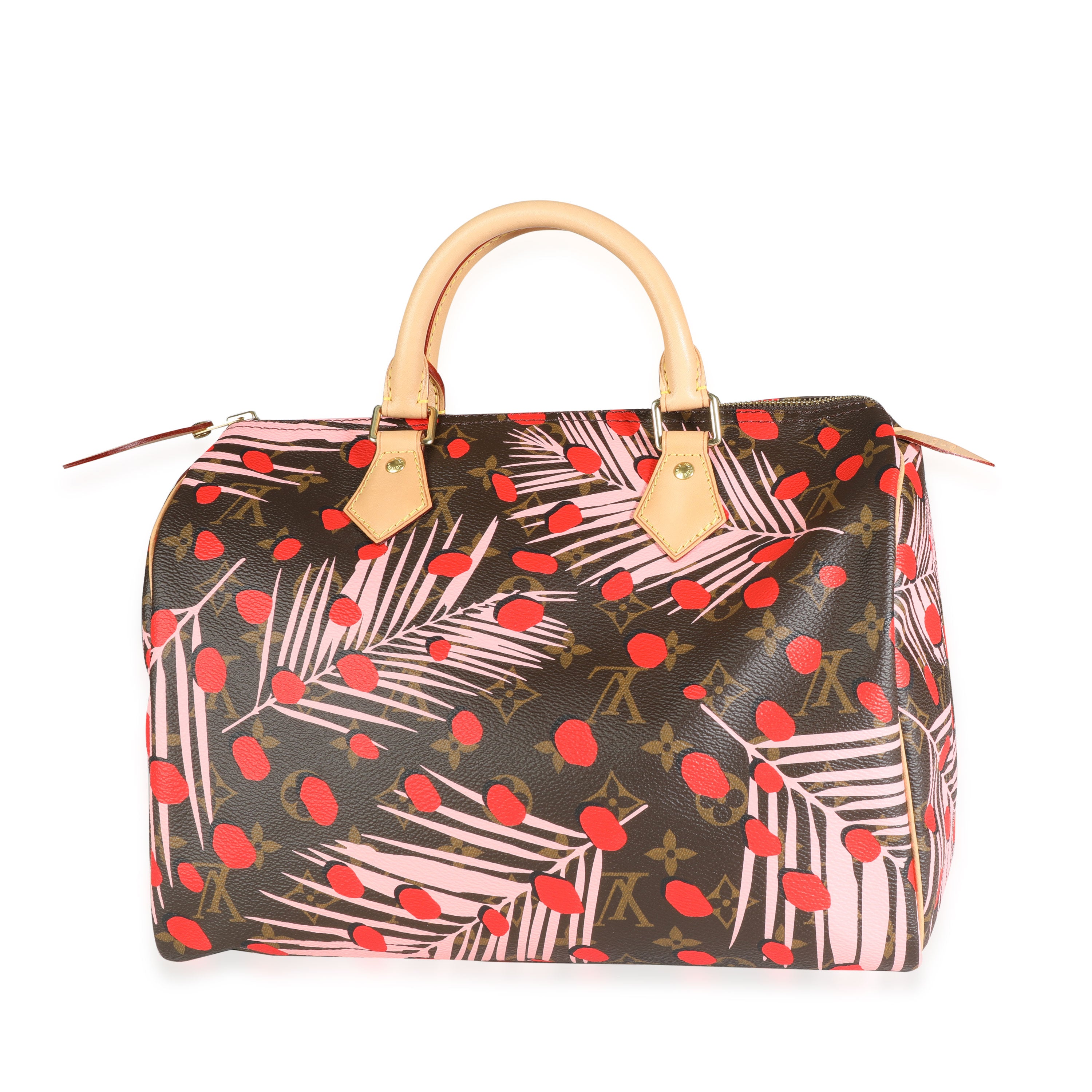 Louis Vuitton Limited Edition Red & Blue Vernis Jungle Dots Tote, myGemma