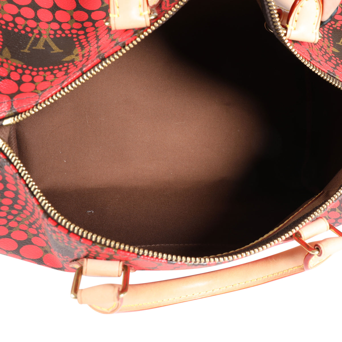 Yayoi Kusama x Louis Vuitton Red EPI Leather Infinity Dots Alma Bb