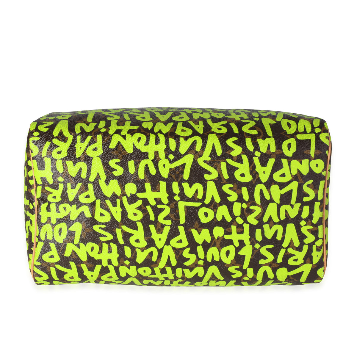 Louis Vuitton Monogram Canvas Lime Green Graffiti Stephen Sprouse Speedy 30  Bag