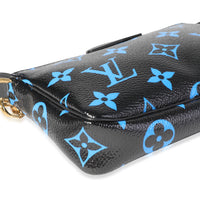 Louis Vuitton Black & Blue Monogram Canvas Mini Pochette Accessoires