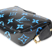 Louis Vuitton Black & Blue Monogram Canvas Mini Pochette Accessoires