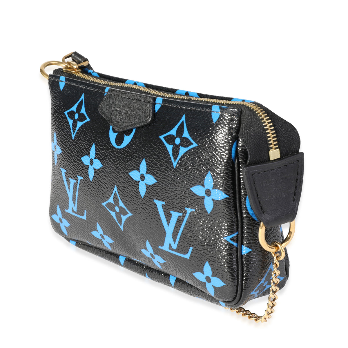 Louis Vuitton Black & Blue Monogram Canvas Mini Pochette Accessoires