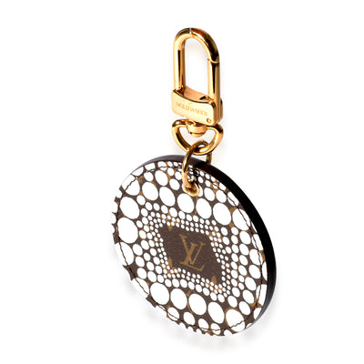 Louis Vuitton x Yayoi Kusama White Infinity Dots Monogram Canvas Bag Charm