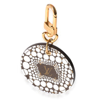 Louis Vuitton x Yayoi Kusama White Infinity Dots Monogram Canvas Bag Charm