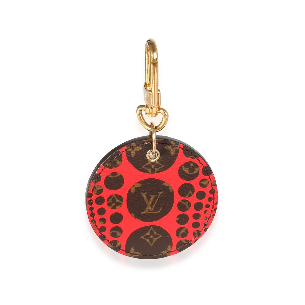 Louis Vuitton X Yayoi Kusama Red Infinity Dots Monogram Canvas Bag Charm