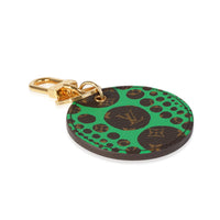 Louis Vuitton x Yayoi Kusama Green Infinity Dots Monogram Canvas Bag Charm