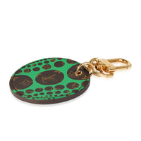 Louis Vuitton x Yayoi Kusama Green Infinity Dots Monogram Canvas Bag Charm