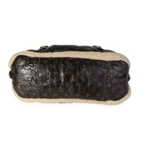 Louis Vuitton Limited Edition Vinyl Monogram Canvas & Shearling Thunder Sac