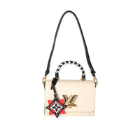 Louis Vuitton Creme and Black Epi Leather Crafty Twist MM