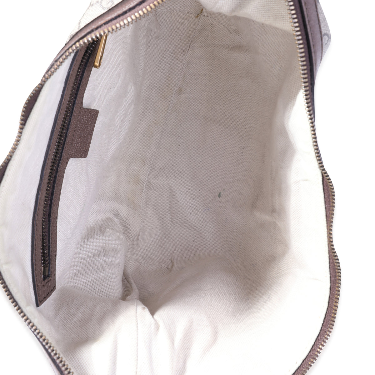 GG Supreme Monogram Web Ophidia Zipper Crossbody Bag (Authentic Pre-Owned)