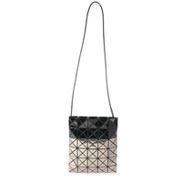 Bao Bao Issey Miyake Gray & Silver Vinyl Prism Mini Pochette Matte