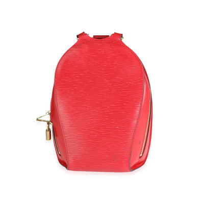 Louis Vuitton Red Epi Leather Mabillon Backpack