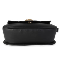 Versace Black Leather La Medusa Chain Shoulder Bag