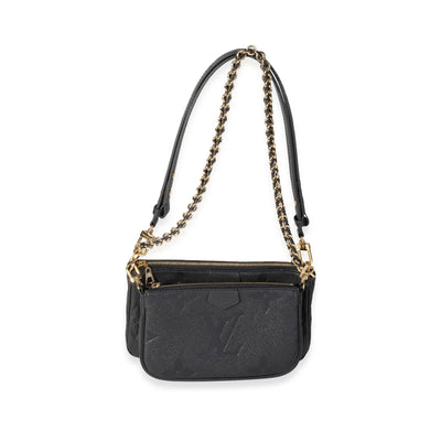 Louis Vuitton Black Monogram Empreinte Leather Multi-Pochette