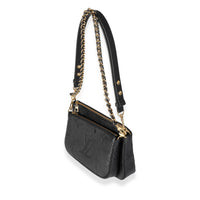 Louis Vuitton Black Monogram Empreinte Leather Multi-Pochette