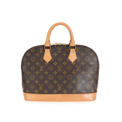 Brown Monogram Canvas Alma PM