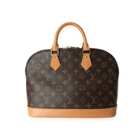 Brown Monogram Canvas Alma PM