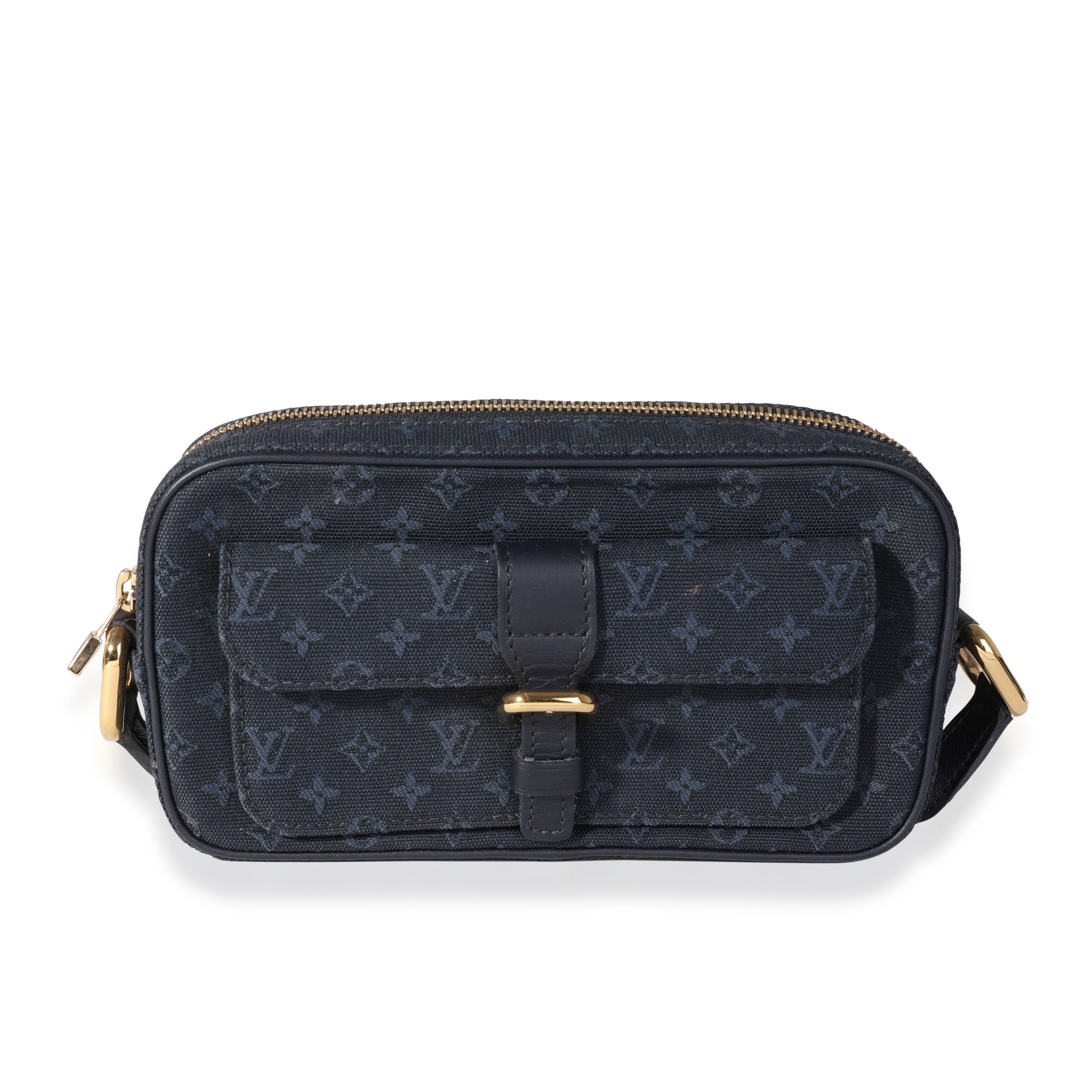 Louis Vuitton Navy Monogram Mini Lin Juliette Crossbody Bag, myGemma