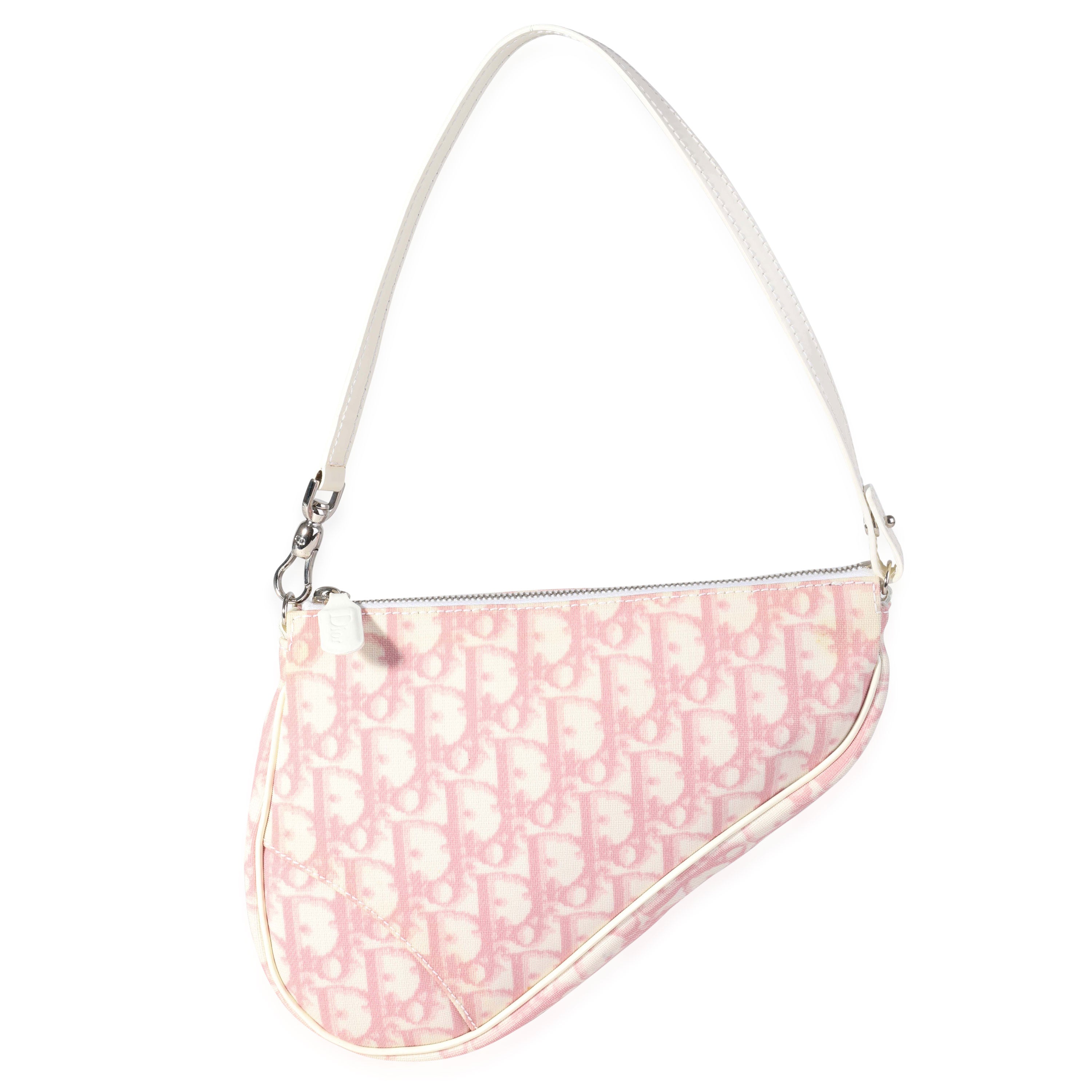 Dior Vintage Pink Diorissimo Saddle Pouch, myGemma