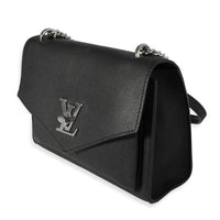 Louis Vuitton Black Grained Calfskin MyLockMe Chain Bag