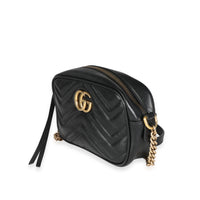 Gucci Black Matelassé Leather Mini Marmont Bag