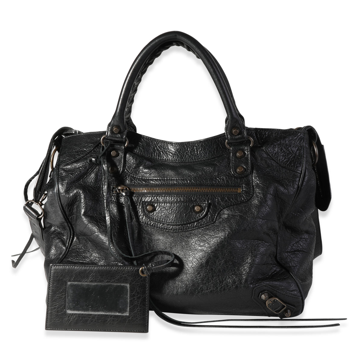 Balenciaga Black Leather Classic Velo Bag myGemma Item #118104