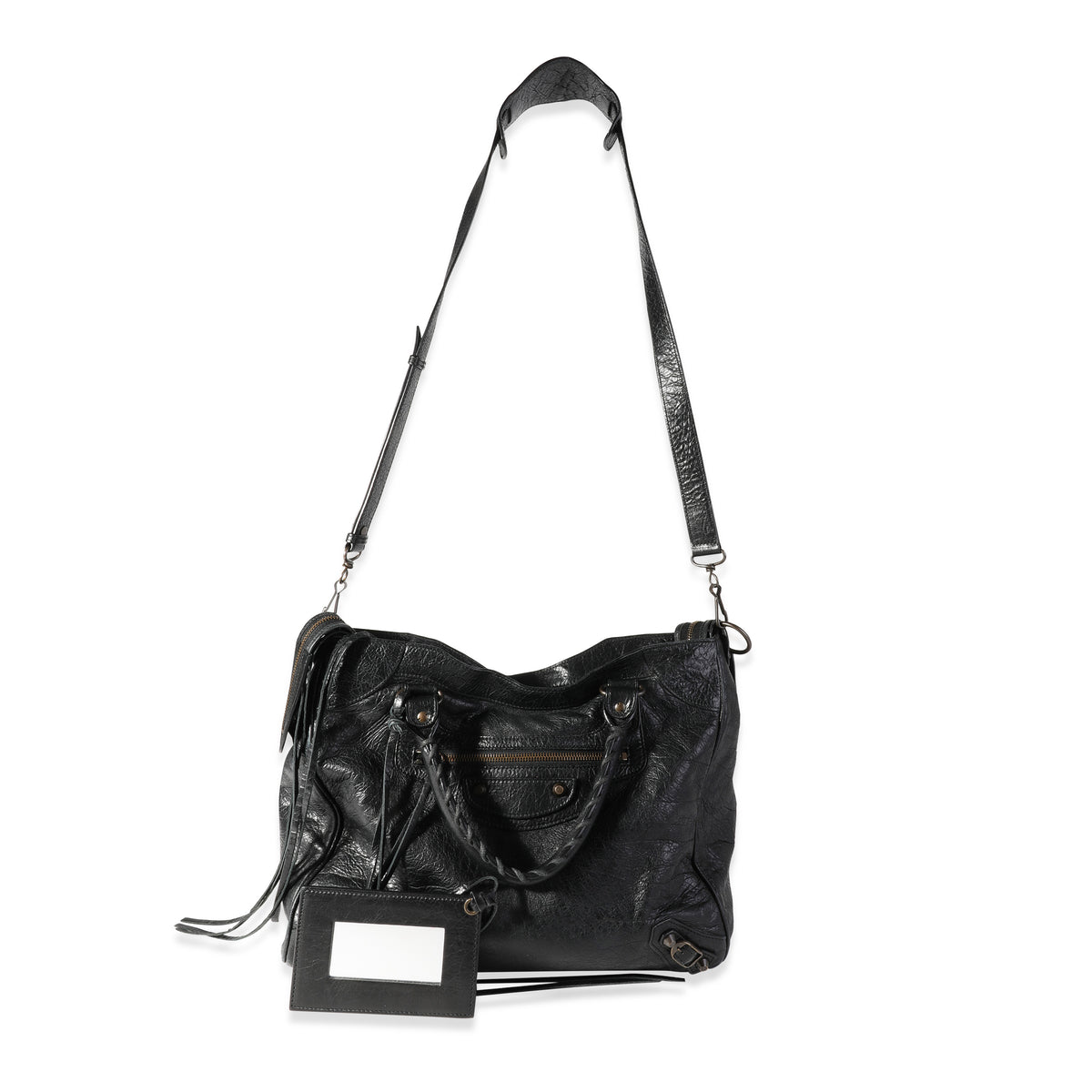 Balenciaga Black Leather Classic Velo Bag