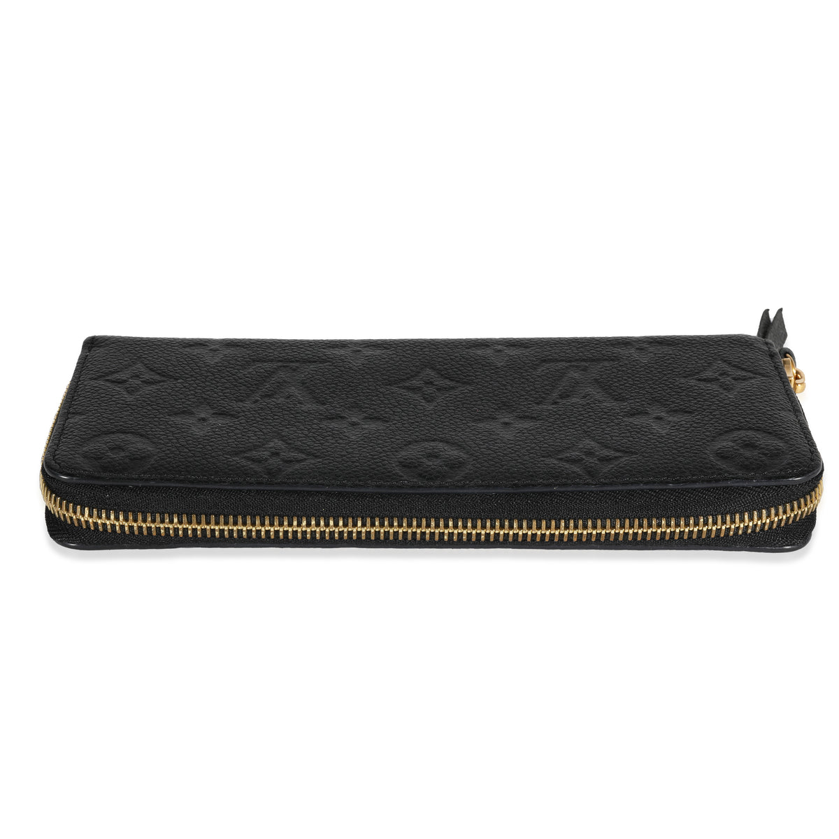 Louis Vuitton LV Monogram Leather Clemence Wallet - Black Wallets