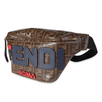 Fendi x Fila Brown, Blue, & Red Zucca Coated Canvas Mania Waist Bag