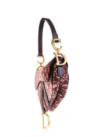 Dior Bordeaux Oblique Jacquard Saddle Bag