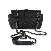 Saint Laurent Black Matelassé Leather Baby Chain Bag