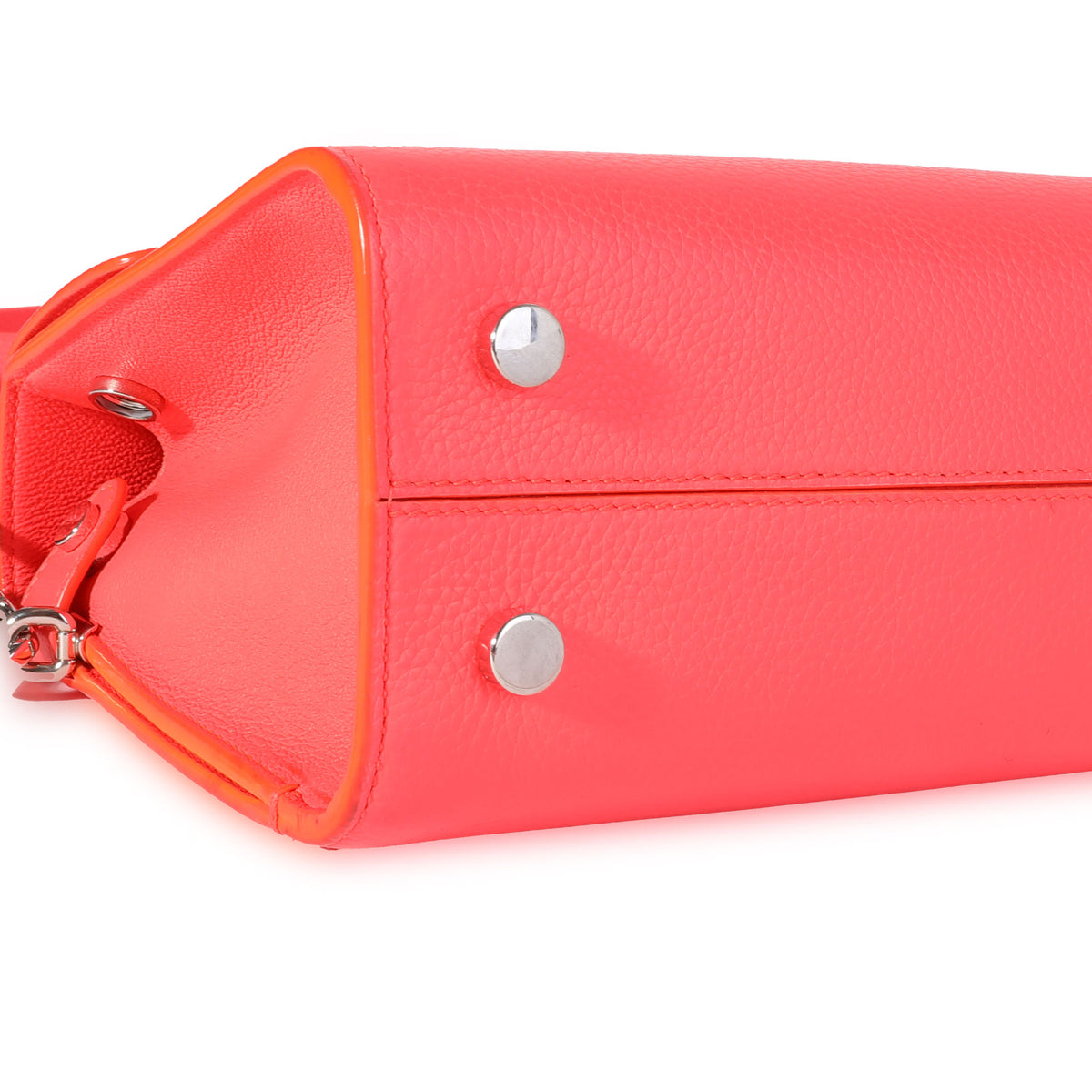 Dior Coral Grained Calfskin Mini Diorever Bag