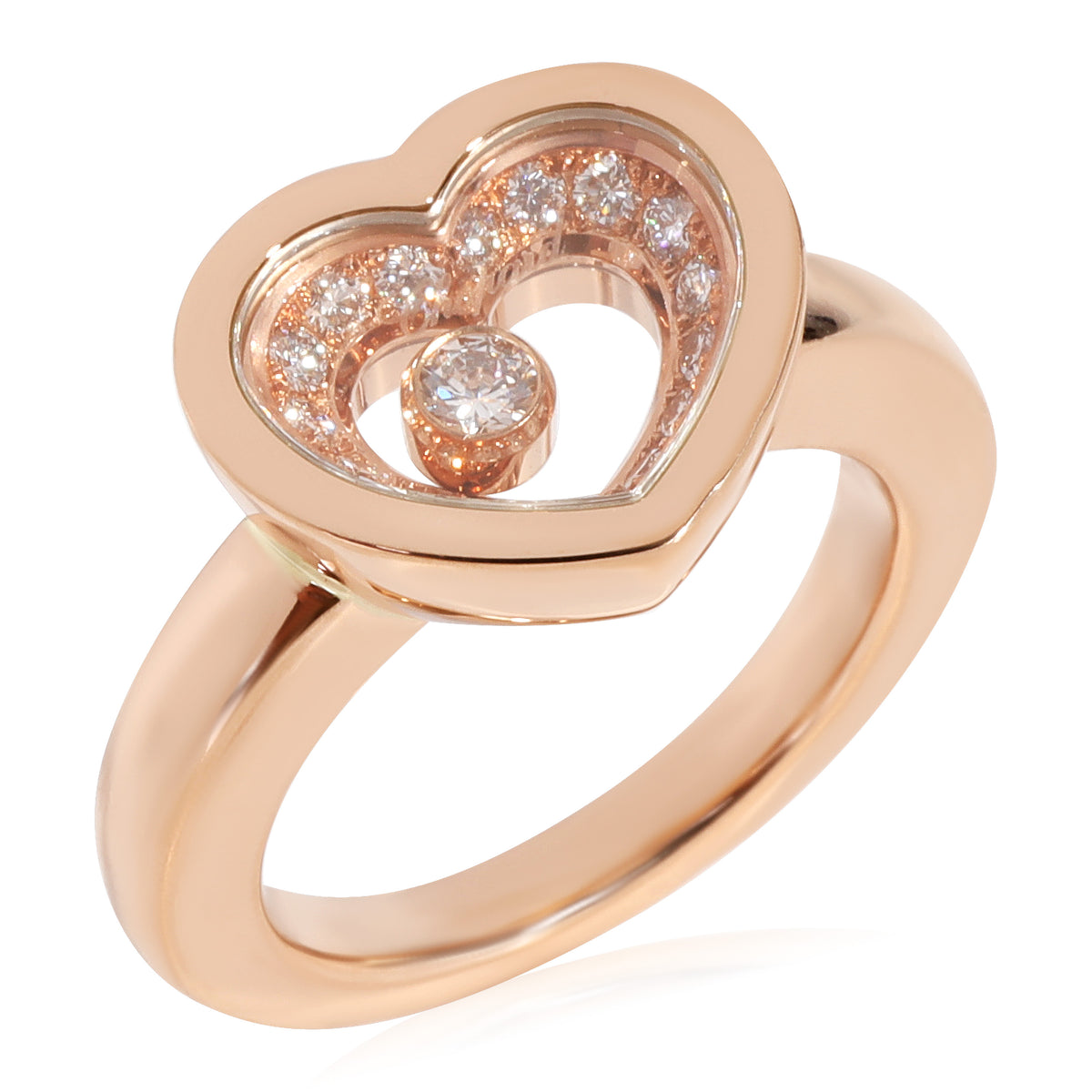 Chopard Happy Diamonds Ring in 18K Rose Gold 0.24 CTW myGemma