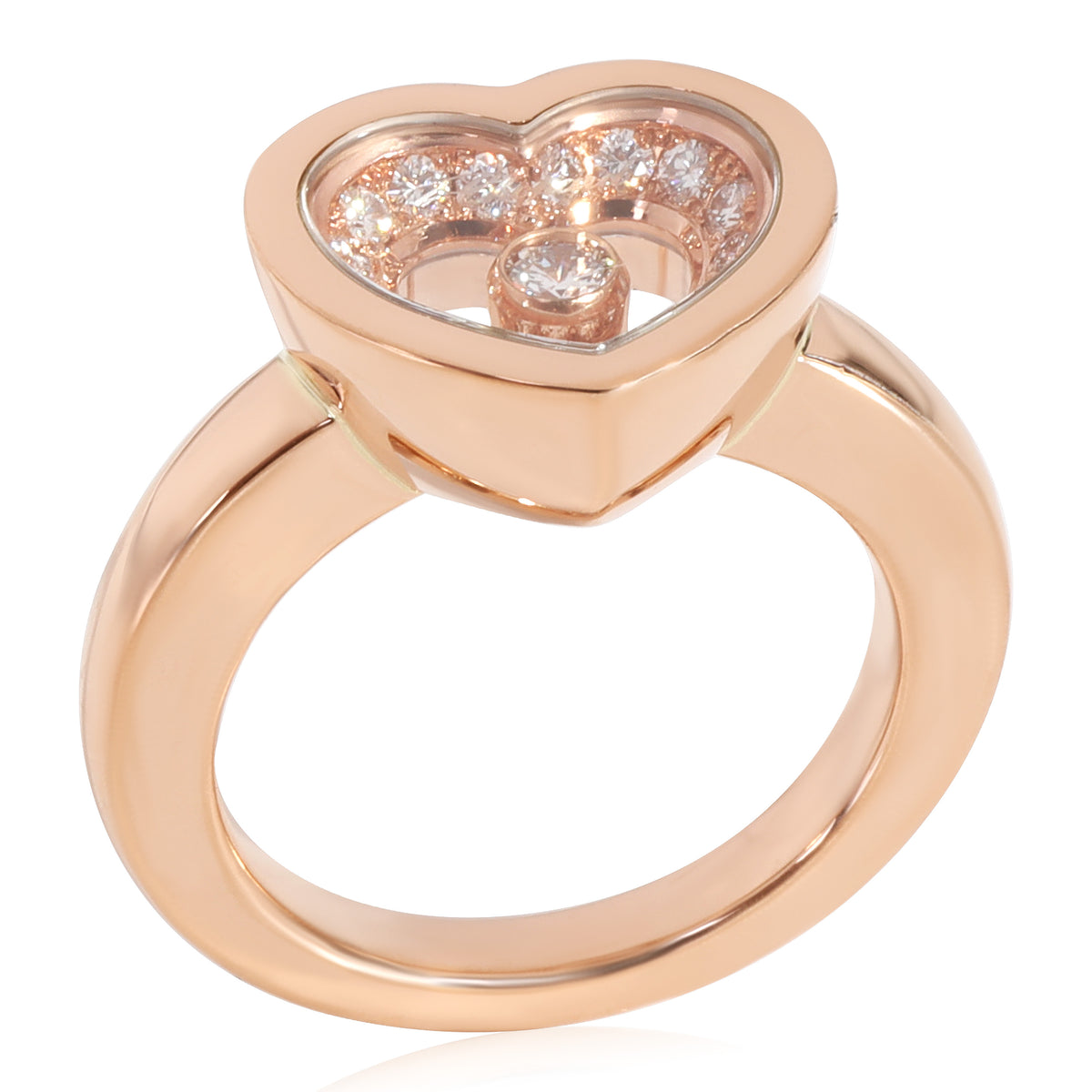 Chopard Happy Diamonds Ring in 18K Rose Gold 0.24 CTW myGemma