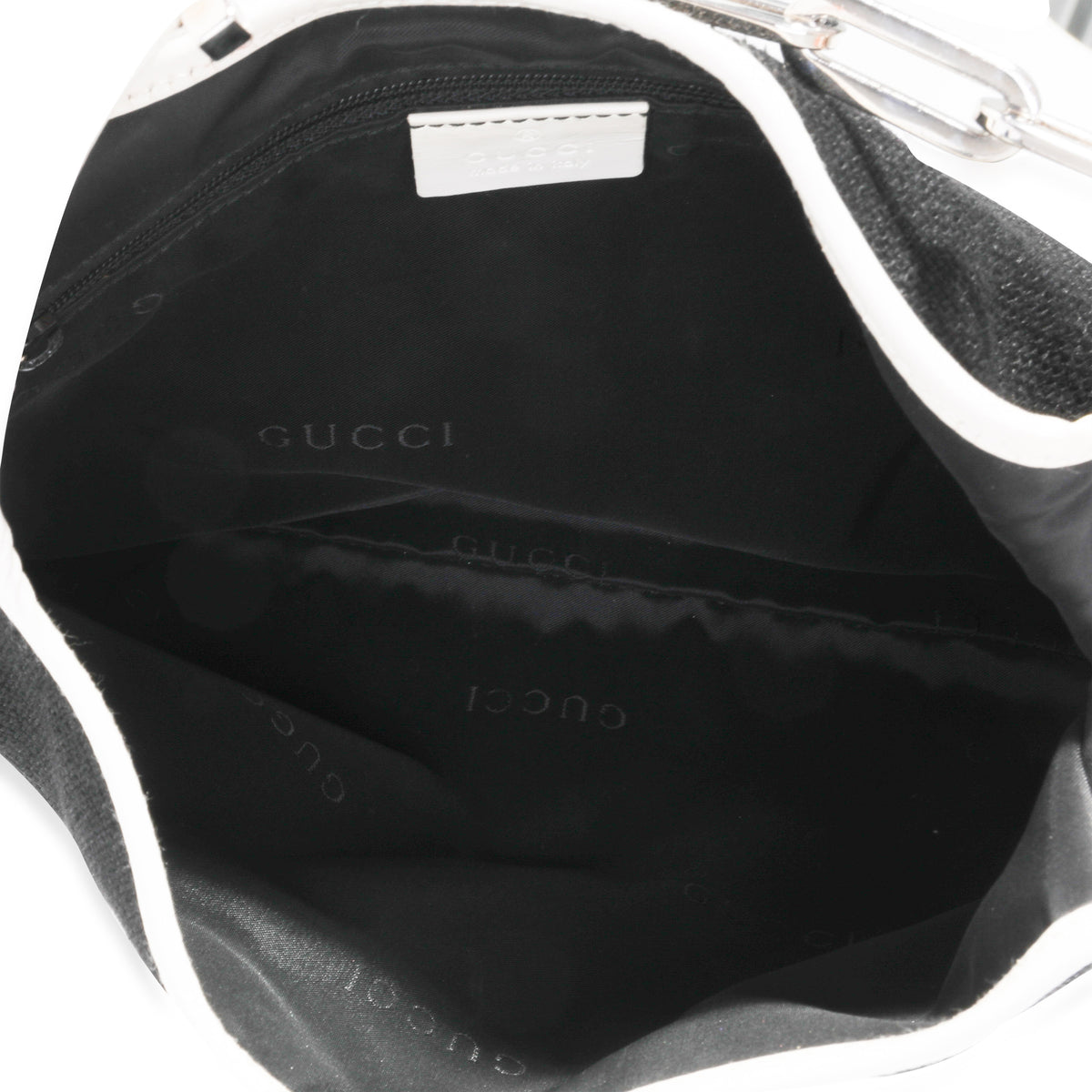 GUCCI VINTAGE BLACK CLOTH HOBO BAG - Still in fashion