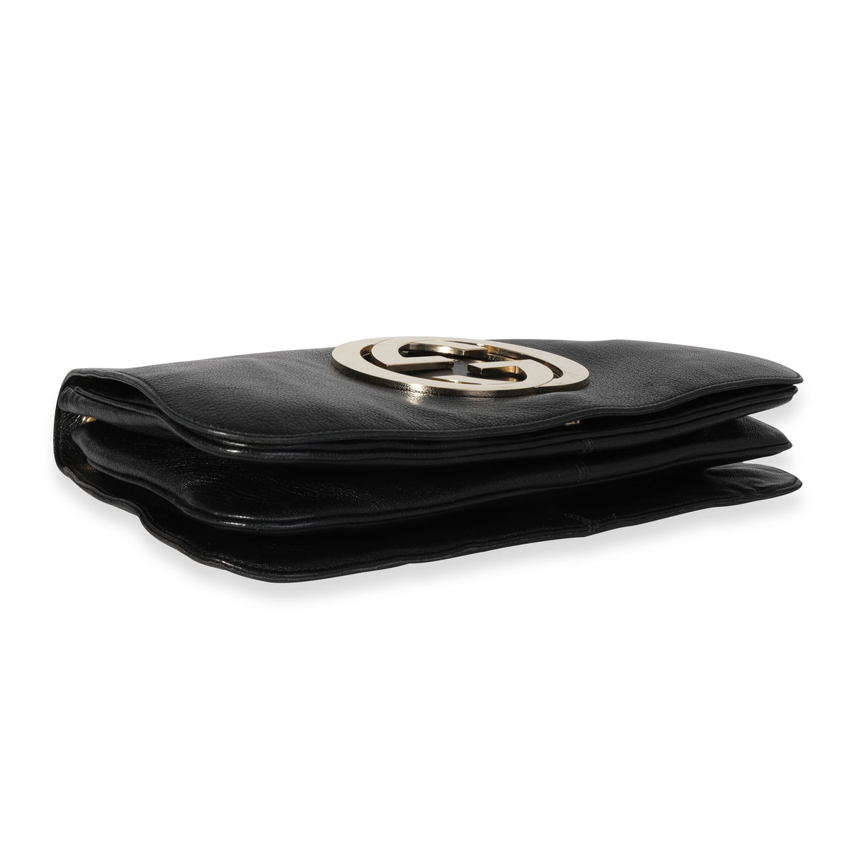 Gucci Black Calfskin Blondie Shoulder Flap Bag