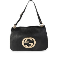 Gucci Black Calfskin Blondie Shoulder Flap Bag