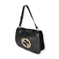 Gucci Black Calfskin Blondie Shoulder Flap Bag